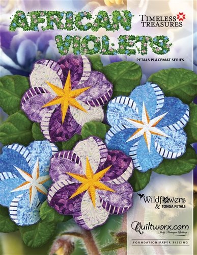 African Violets Placemat REPLACEMENT Papers by Quiltworx