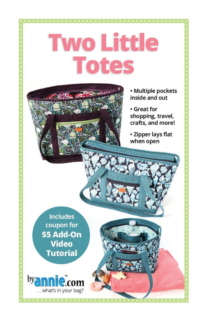 NEW!! Two Little Totes Pattern byAnnie