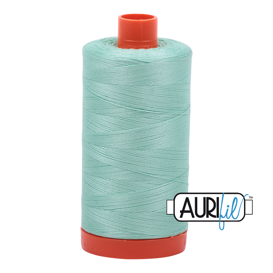 Aurifil Medium Mint A1050-2835 1422yds 50wt Mako Cotton Thread Solid