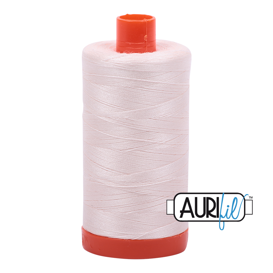 Aurifil Oyster A1050-2405 1422yds 50wt Mako Cotton Thread Solid