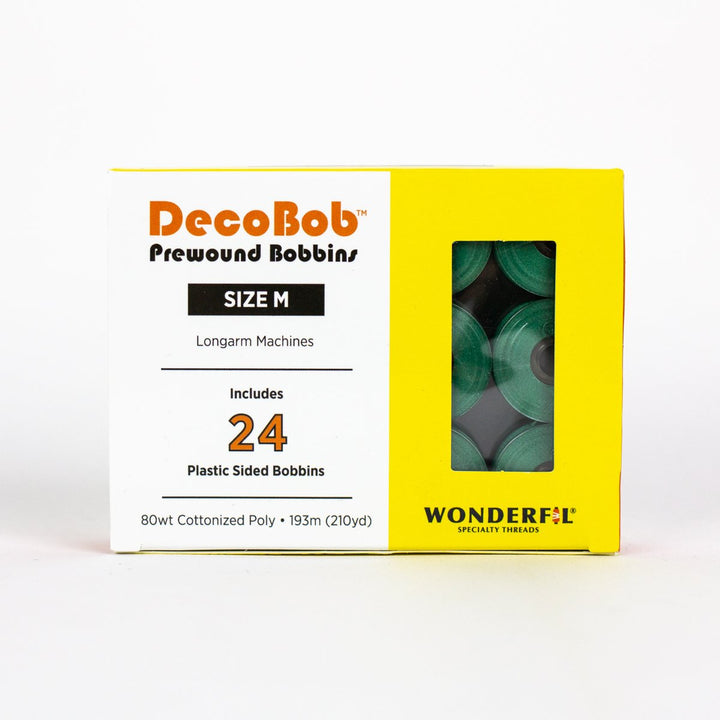 DecoBob Emerald Green Prewound Bobbins Size M 24ct  511