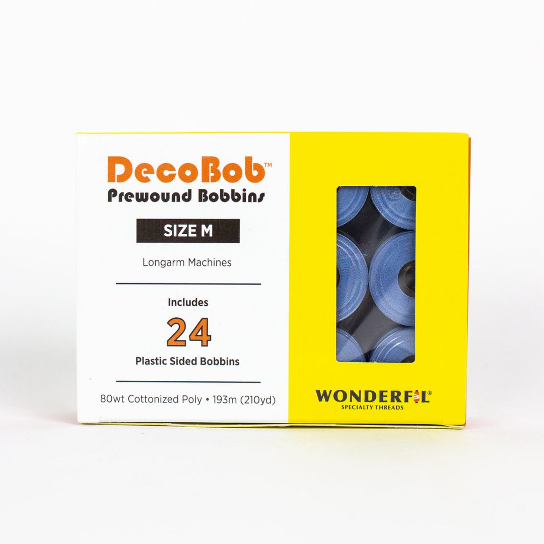 DecoBob Sky Blue Prewound Bobbins Size M 24ct  319