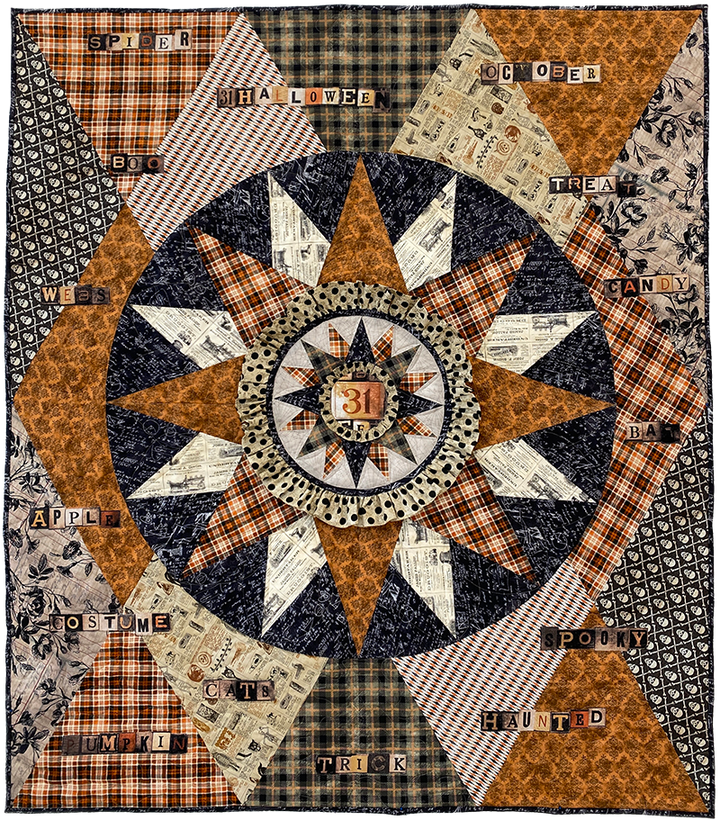 Harlequin Halloween Quilt Pattern by Robin Ruth Designs