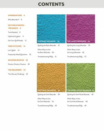 Free-Motion Meandering Book by Angela Walters