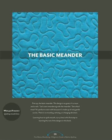 Free-Motion Meandering Book by Angela Walters