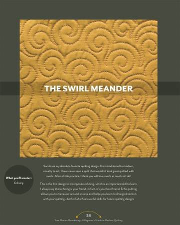 Free-Motion Meandering Book by Angela Walters