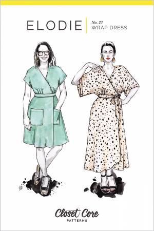Elodie Wrap Dress Pattern by Closet Core Patterns