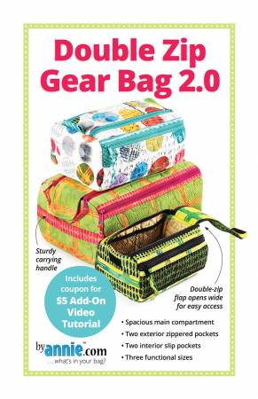 Double Zip Gear Bags 2.0 Pattern by ByAnnie