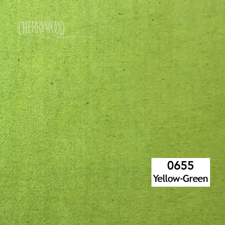 Yellow-Green 0655 Cherrywood Hand Dyed Fabric