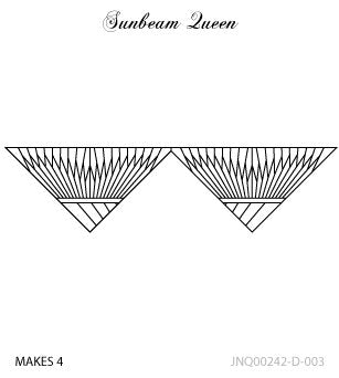 Sunbeam Queen Border Pattern by Quiltworx