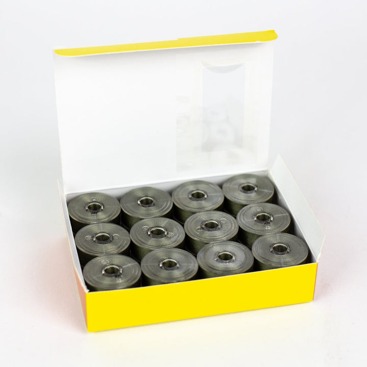 DecoBob Moss Green Prewound Bobbins Size M 24ct 506