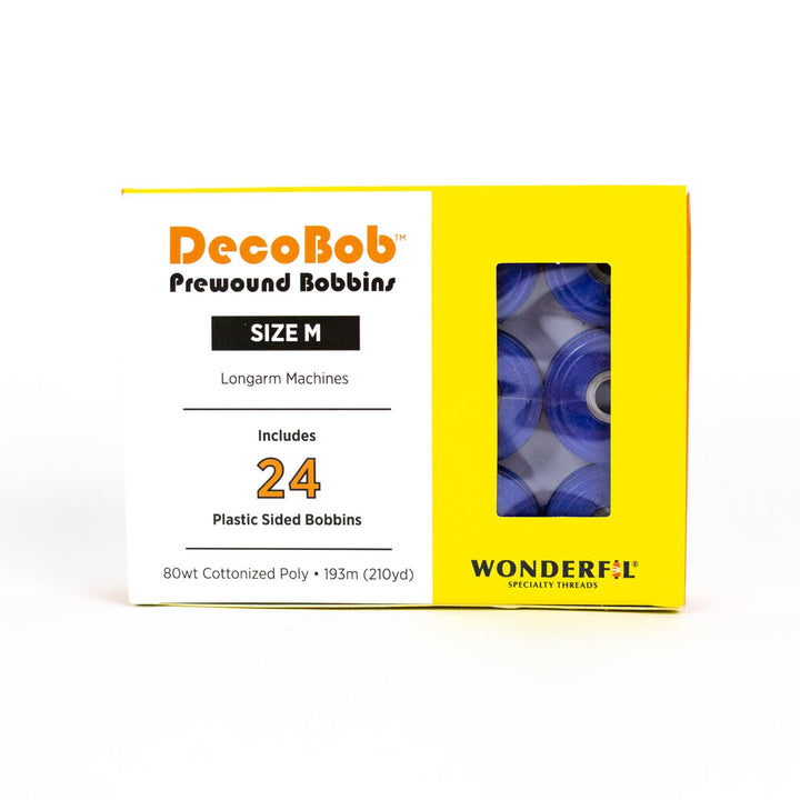 DecoBob Royal Blue Prewound Bobbins Size M 24ct 302