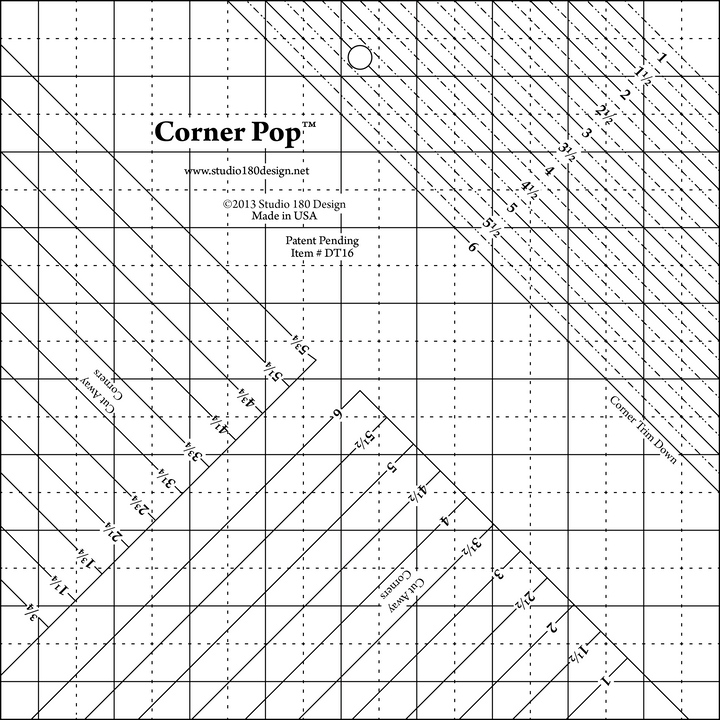 Corner Pop Ruler by Studio 180 Design by Deb Tucker