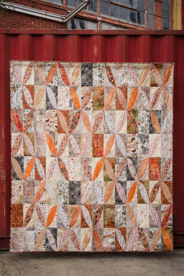Digital Top - Burnished Quilt - Orange Palette by Tim Holtz