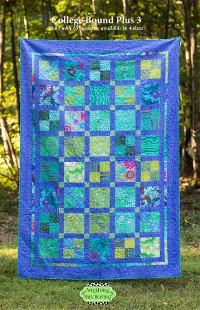 College Bound Plus 3 Quilt Pattern by Anything But Boring