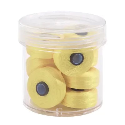 Lemon Ice #80607 Magna-Glide Delights Style M Jumbo 132yd Pre-wound Bobbins 10pc Jar