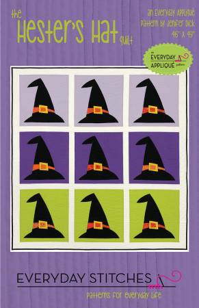 Hester's Hat Quilt Pattern by Everyday Stitches