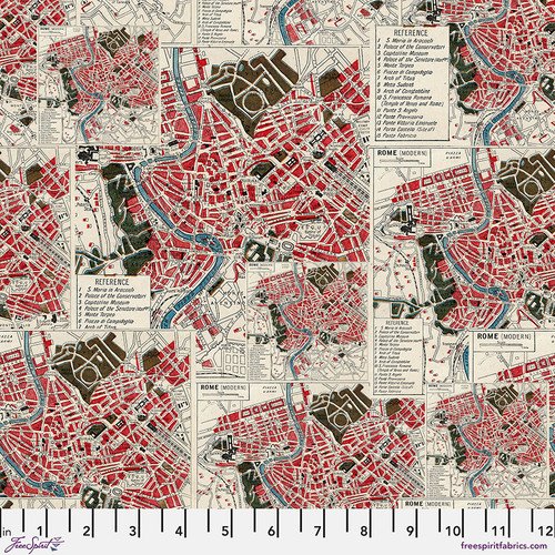 Red Map - Red - Eclectic Elements Palette by Tim Holtz PWTH223.Red