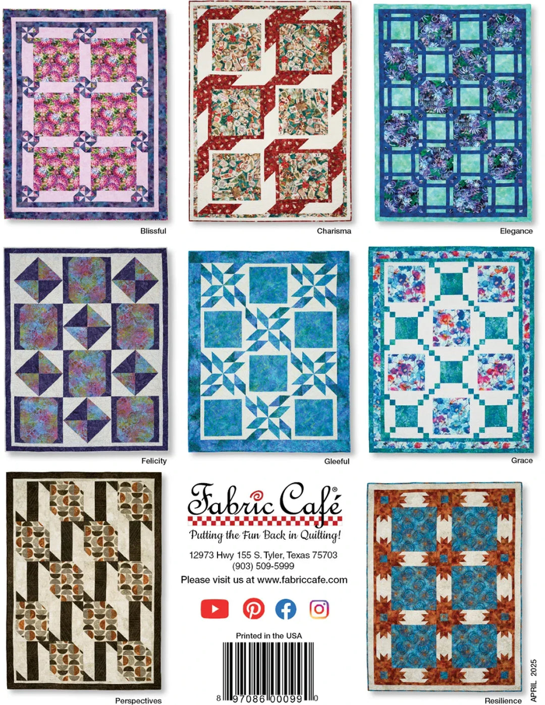 Big Block 3-Yard Quilts Book by Fabric Cafe