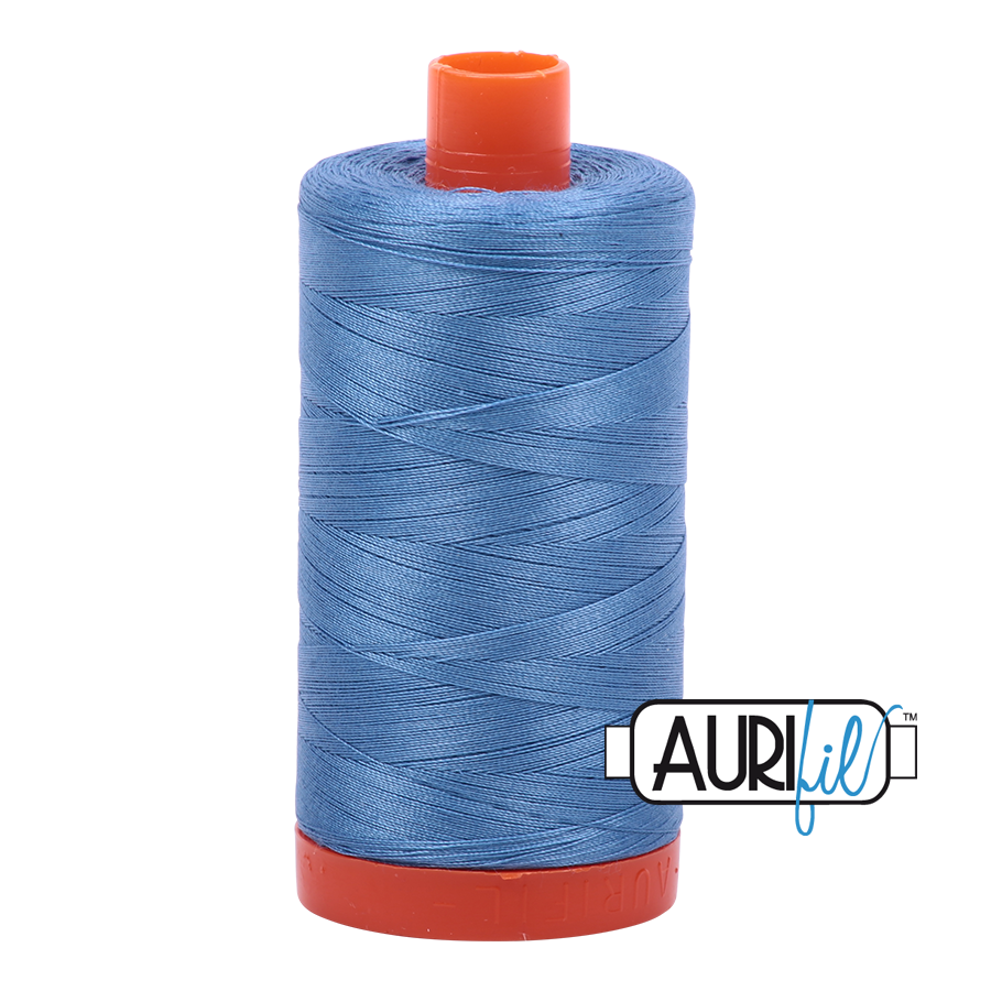 Aurifil Light Wedgewood A1050-2725 1422yds 50wt Mako Cotton Thread Solid