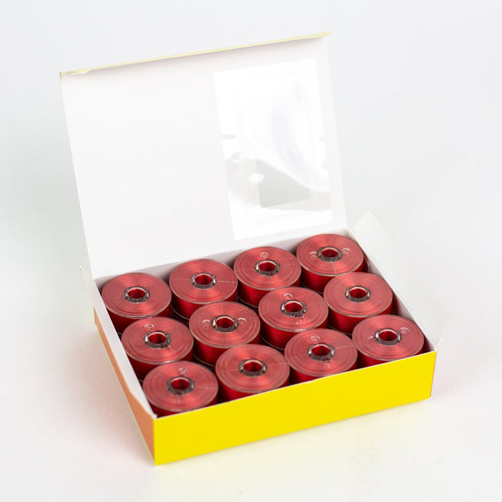 DecoBob Red Prewound Bobbins Size M 24ct 202