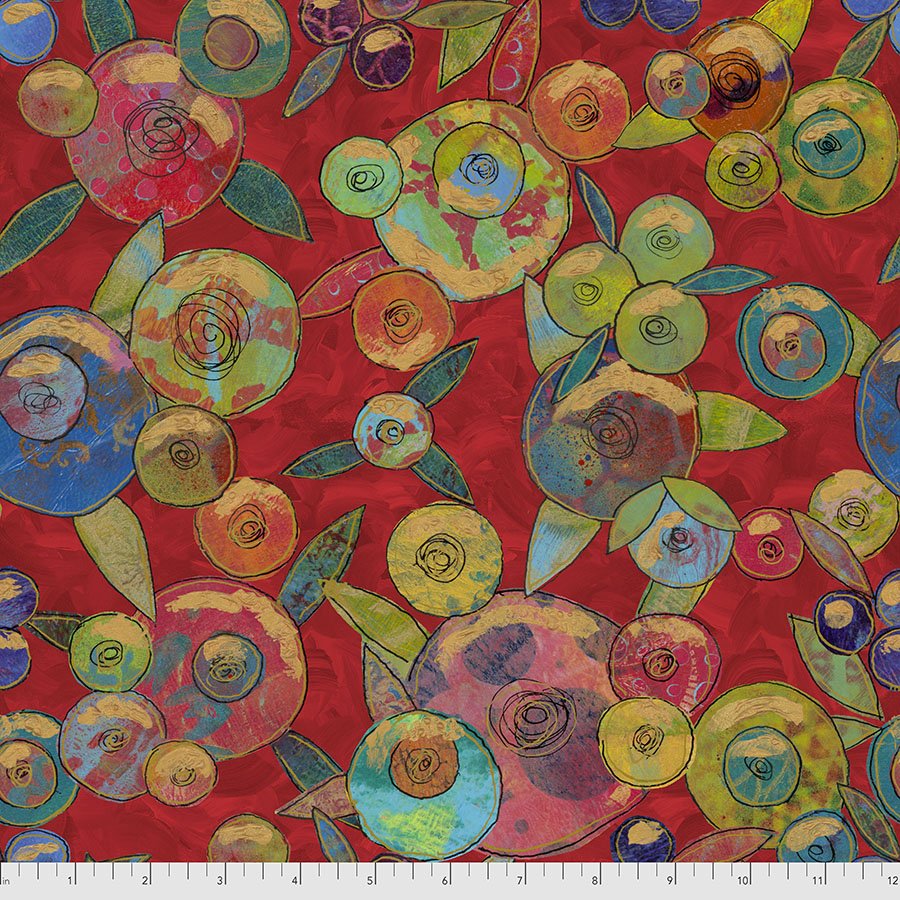 Blooms - Red Flourish by Sue Penn