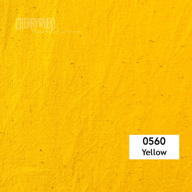 Yellow 0560 Cherrywood Hand Dyed Fabric