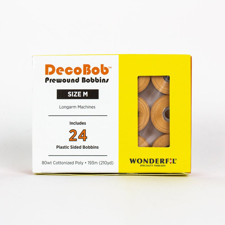 DecoBob Peach Prewound Bobbins Size M 24ct 410