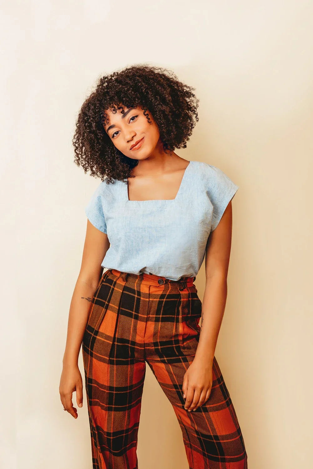 Square Neck Top Pattern by Friday Pattern Co.
