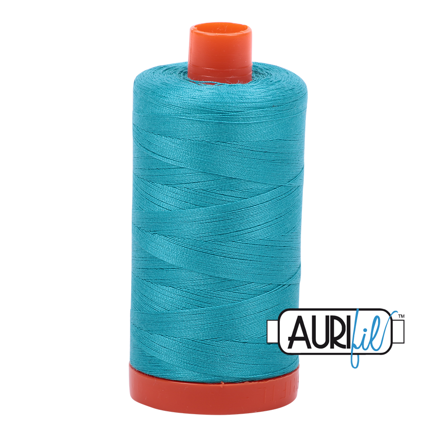 Aurifil Turqouise A1050-2810 1422yds 50wt Mako Cotton Thread Solid