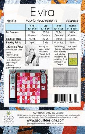 Elvira Quilt Pattern by GE Designs