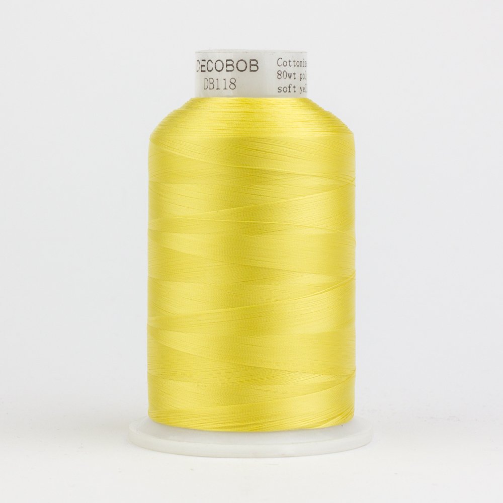 DecoBob Soft Yellow DB118 80wt Thread by Wonderfil 2187 yd