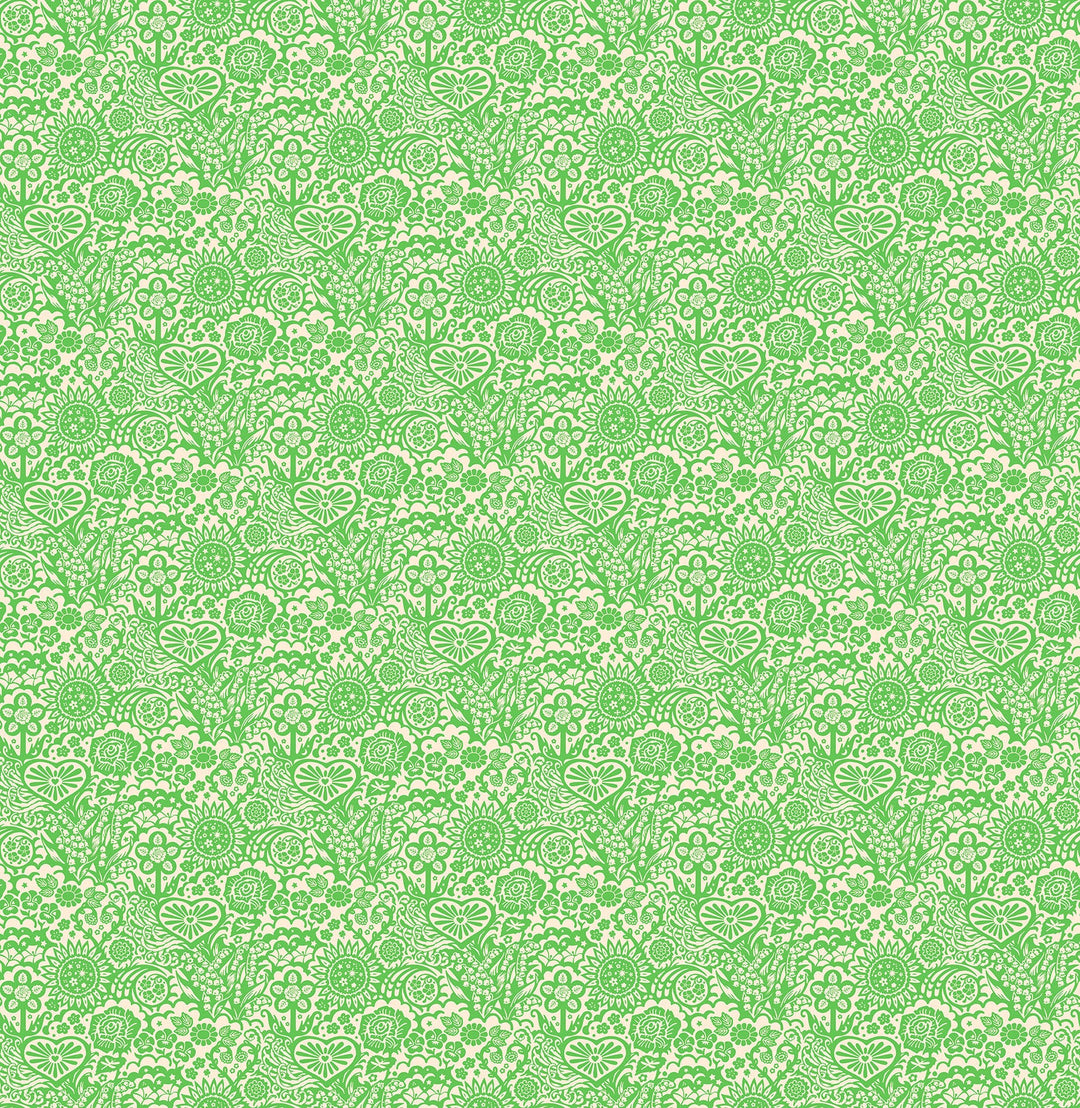 Yesterday - Little Heaven - Verdant  by Juliana Horner for Anna Maria Textiles