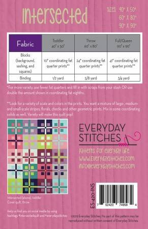 Intersected Quilt Pattern by Everyday Stitches