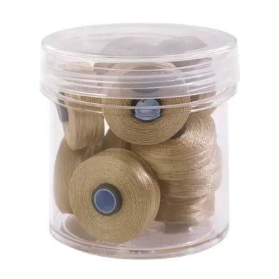 Mocha #20727 Magna-Glide Delights Style M Jumbo 132yd Pre-wound Bobbins 10pc Jar