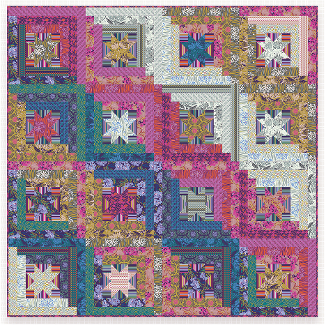 Cabin Stars Quilt Pattern by Kathy Doughty of Material Obsession