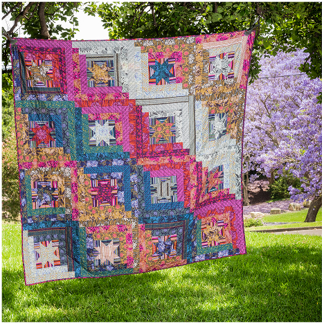 Cabin Stars Quilt Pattern by Kathy Doughty of Material Obsession