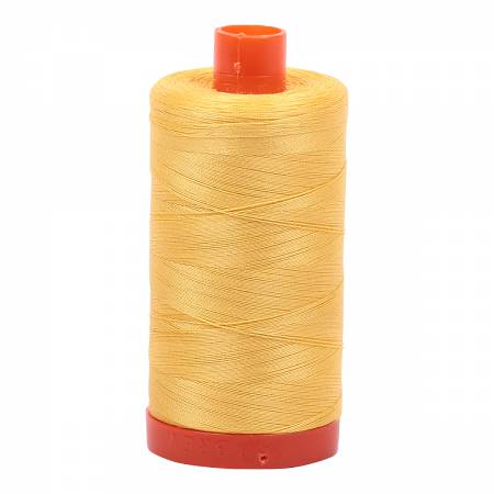 Aurifil Pale Yellow A1050-1135 1422yds 50wt Mako Cotton Thread
