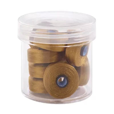 Honey Gold #80125 Magna-Glide Delights Style M Jumbo 132yd Pre-wound Bobbins 10pc Jar