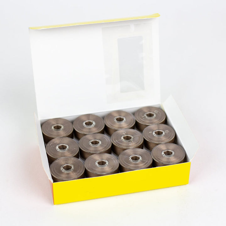 DecoBob Dark Tan Prewound Bobbins Size M 24ct 463