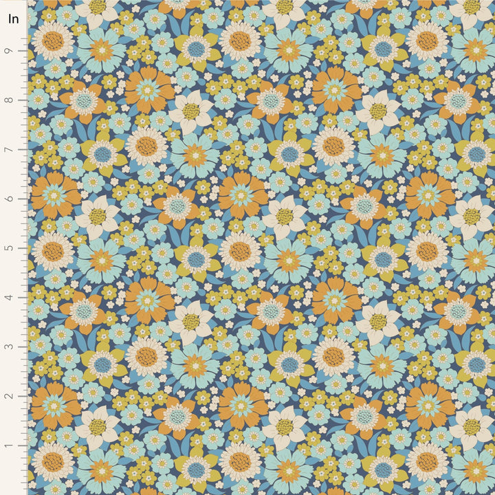 Lauren - Blue Wallflower by Tilda Fabrics