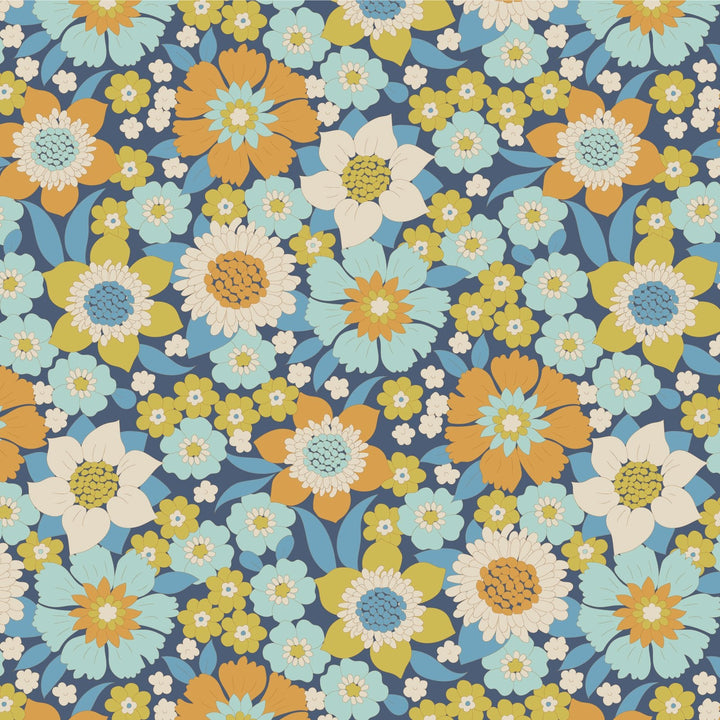 Lauren - Blue Wallflower by Tilda Fabrics