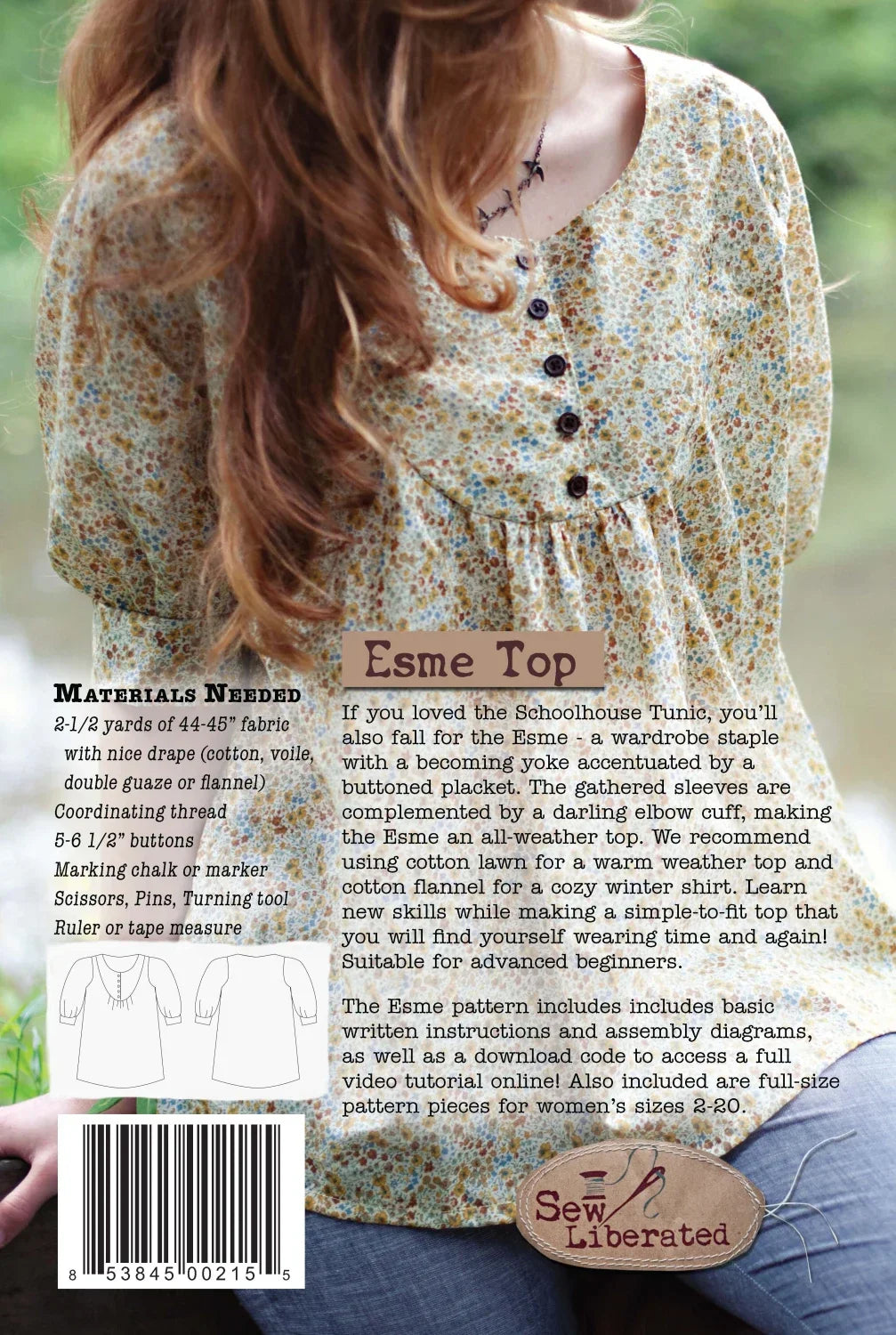 Esme Top Pattern by Sew Liberated