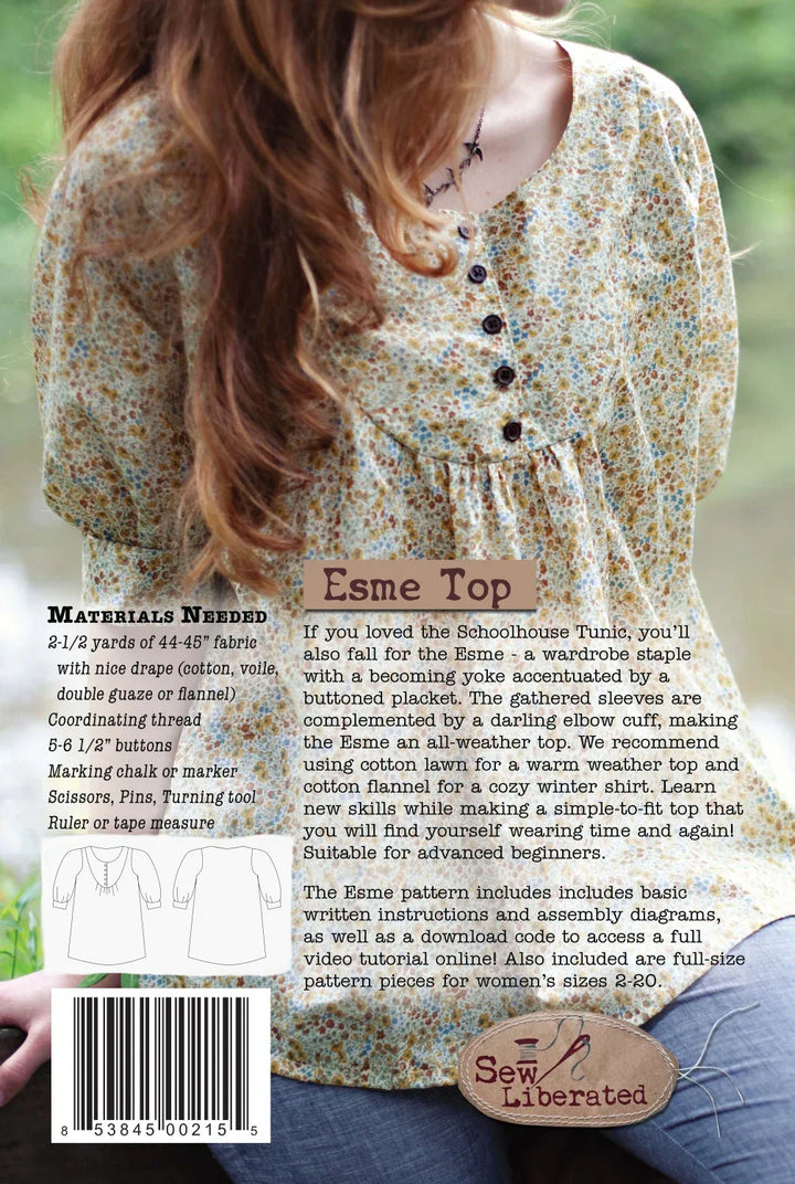 Esme Top Pattern by Sew Liberated