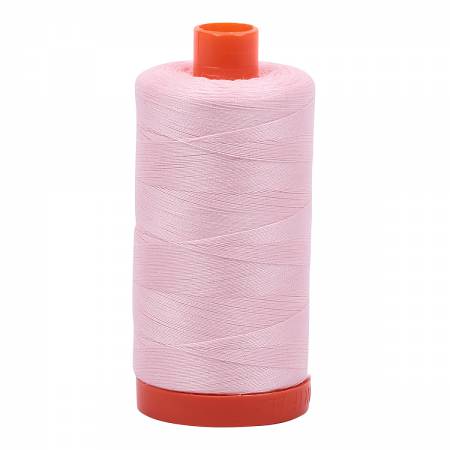 Aurifil Pale Pink A1050-2410 1422yds 50wt Mako Cotton Thread