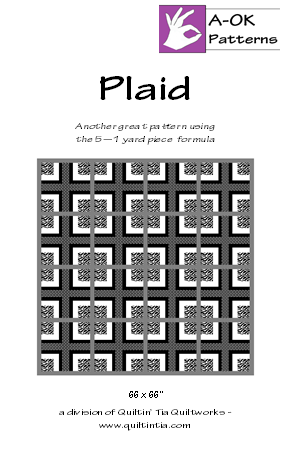 Plaid Quilt Pattern by A-OK Patterns