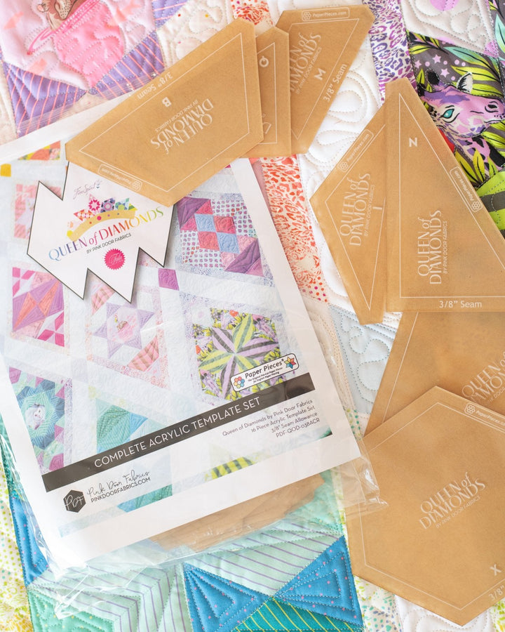 Queen of Diamonds Acrylic Template Set EPP by Paper Pieces