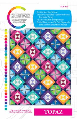 Topaz Quilt Pattern by Colourwerx