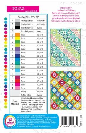 Topaz Quilt Pattern by Colourwerx