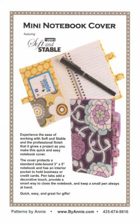 Mini Notebook Cover Pattern byAnnie